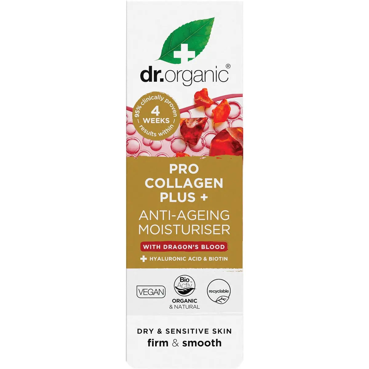DR ORGANIC Pro Collagen Plus+ Anti Aging Moisturiser With Dragons Blood 50ml DR ORGANIC