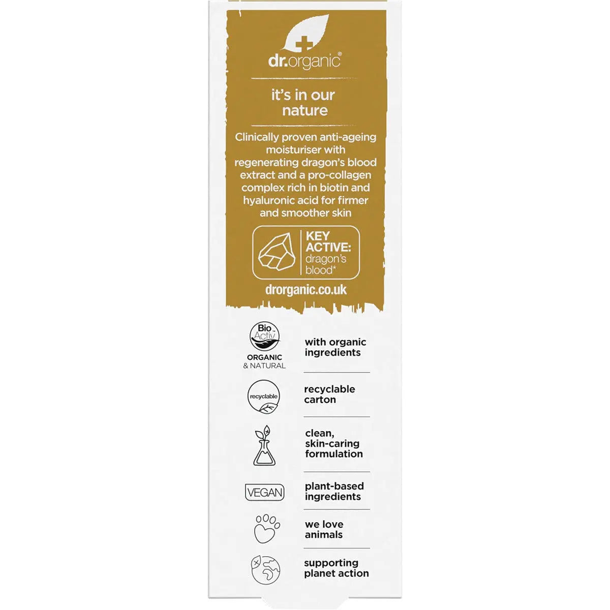 DR ORGANIC Pro Collagen Plus+ Anti Aging Moisturiser With Dragons Blood 50ml DR ORGANIC