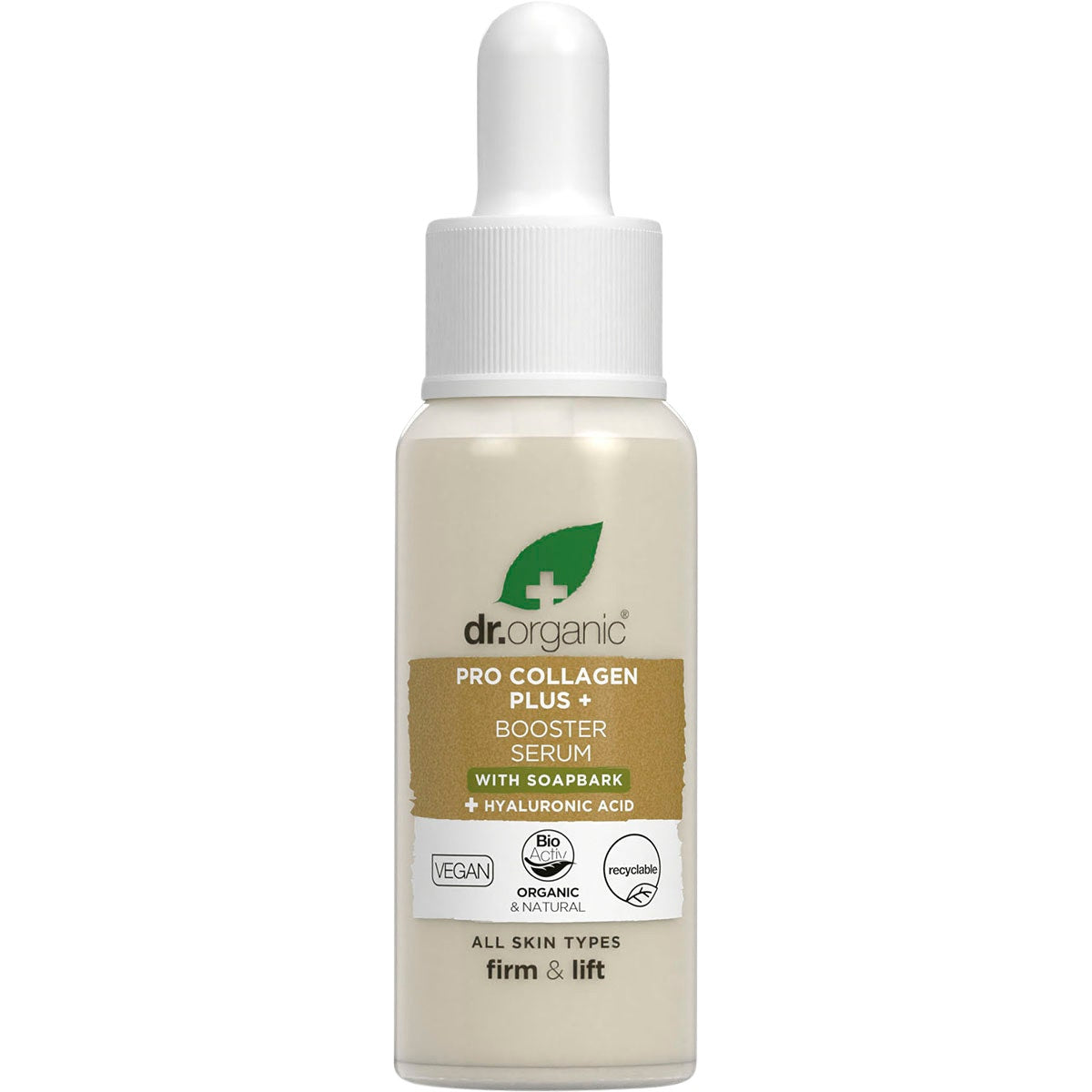 Dr. Organic Pro Collagen Plus+ Booster Serum Soapbark 30ml - Cutprice Online