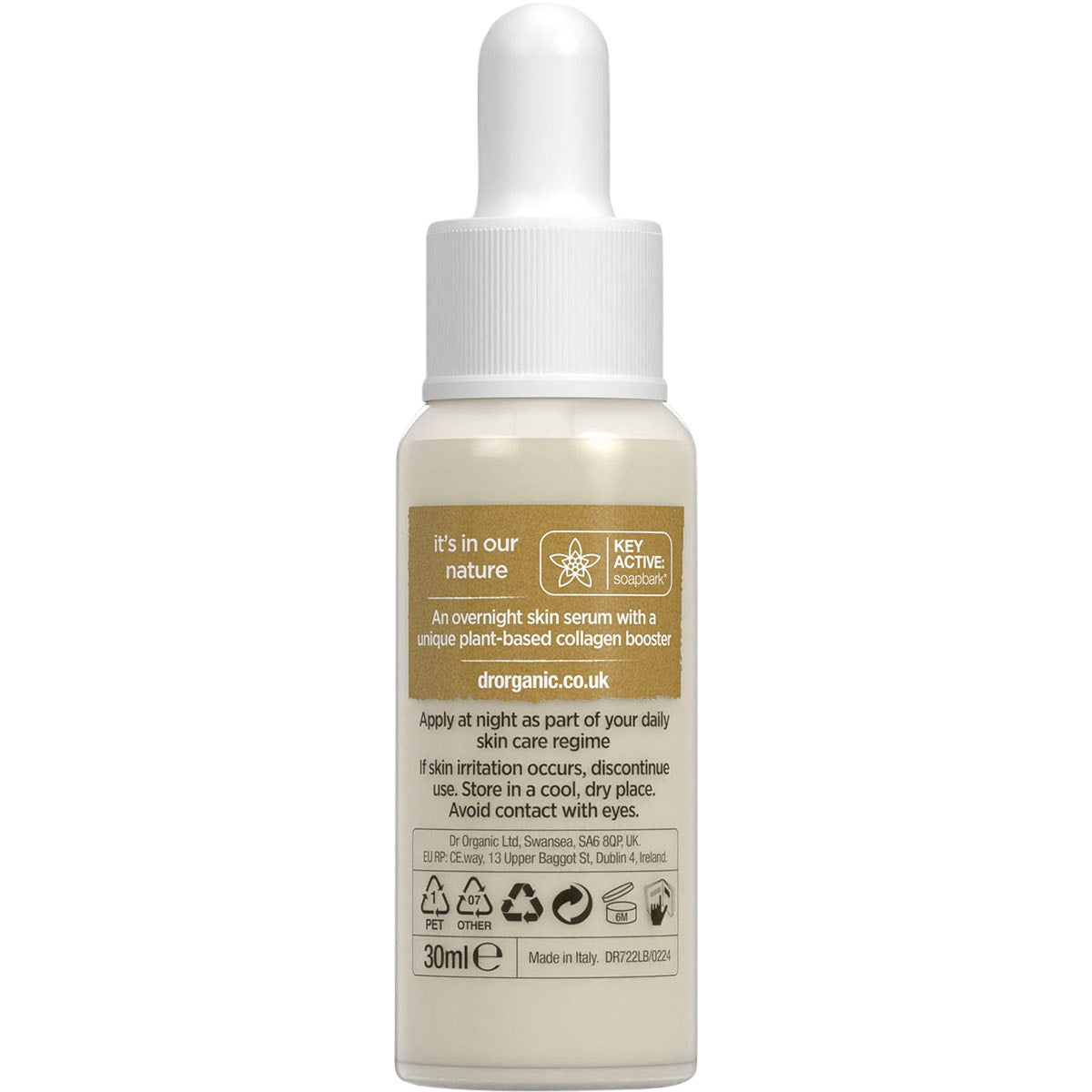 Dr. Organic Pro Collagen Plus+ Booster Serum Soapbark 30ml - Cutprice Online