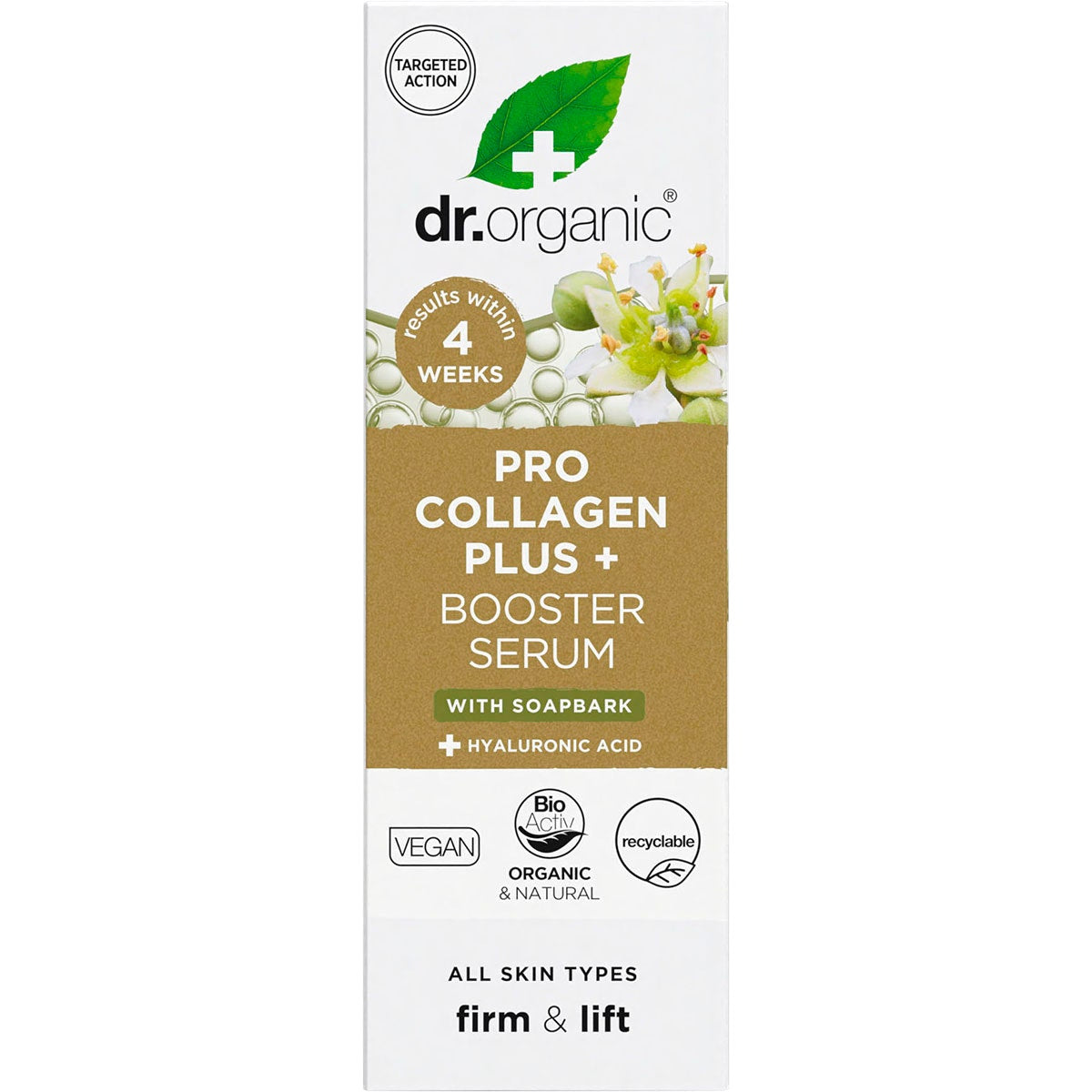 Dr. Organic Pro Collagen Plus+ Booster Serum Soapbark 30ml - Cutprice Online