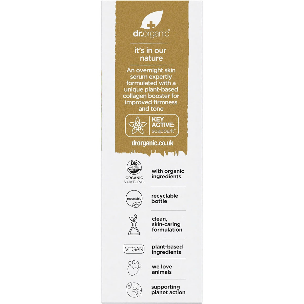 Dr. Organic Pro Collagen Plus+ Booster Serum Soapbark 30ml - Cutprice Online
