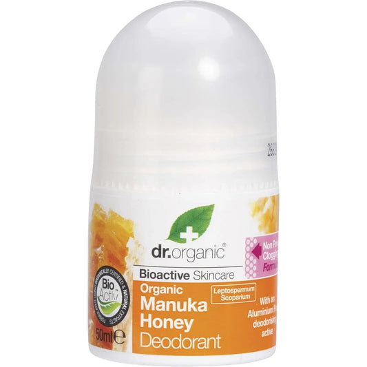 DR ORGANIC Roll-on Deodorant Organic Manuka Honey 50ml DR ORGANIC