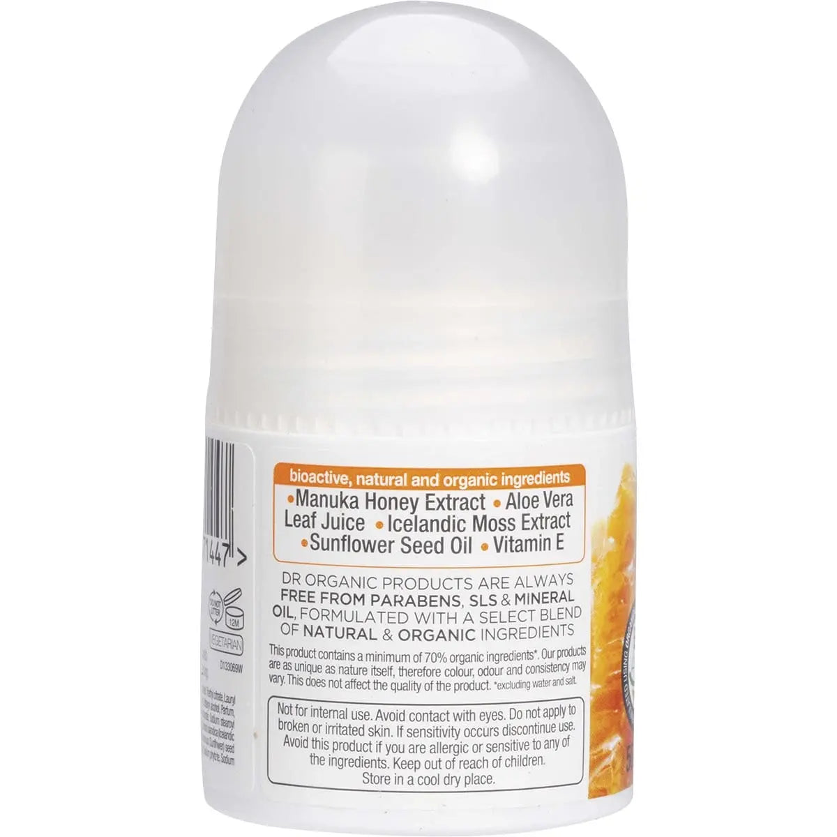 DR ORGANIC Roll-on Deodorant Organic Manuka Honey 50ml DR ORGANIC