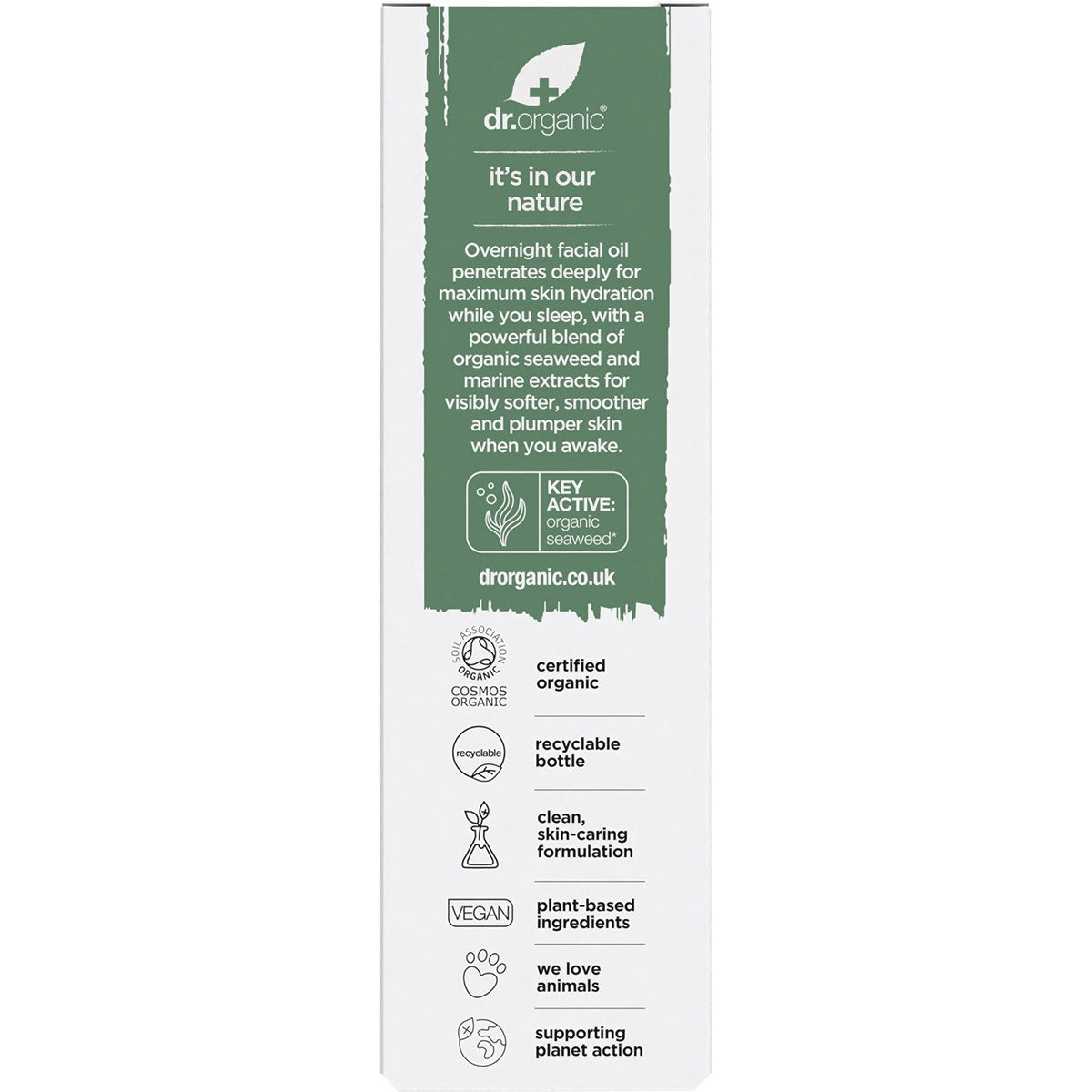 DR ORGANIC Overnight Recovery Oil Ageless with Seaweed 30ml - Cutprice Online