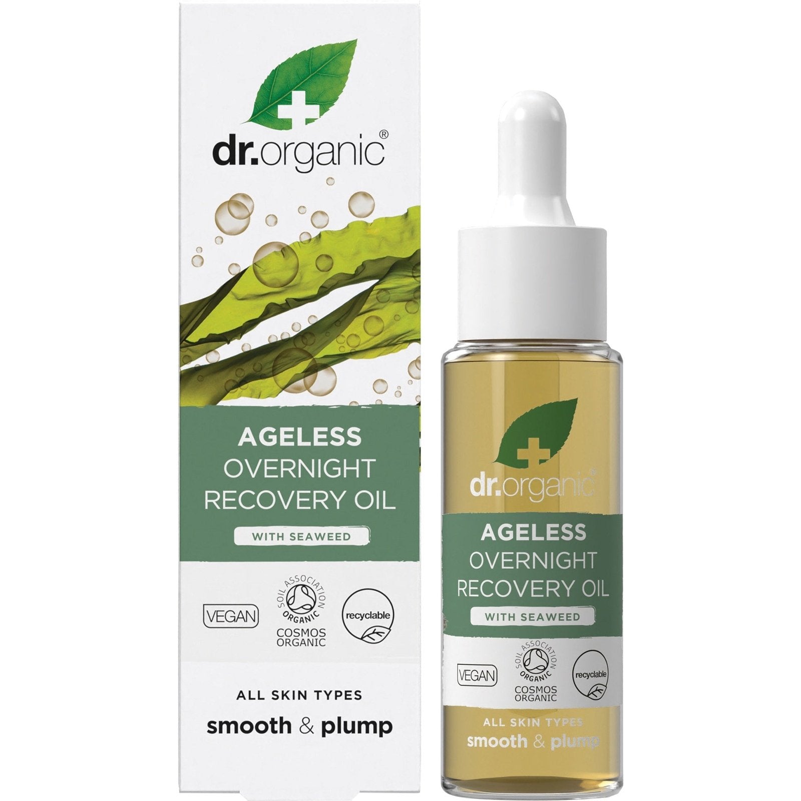 DR ORGANIC Overnight Recovery Oil Ageless with Seaweed 30ml - Cutprice Online