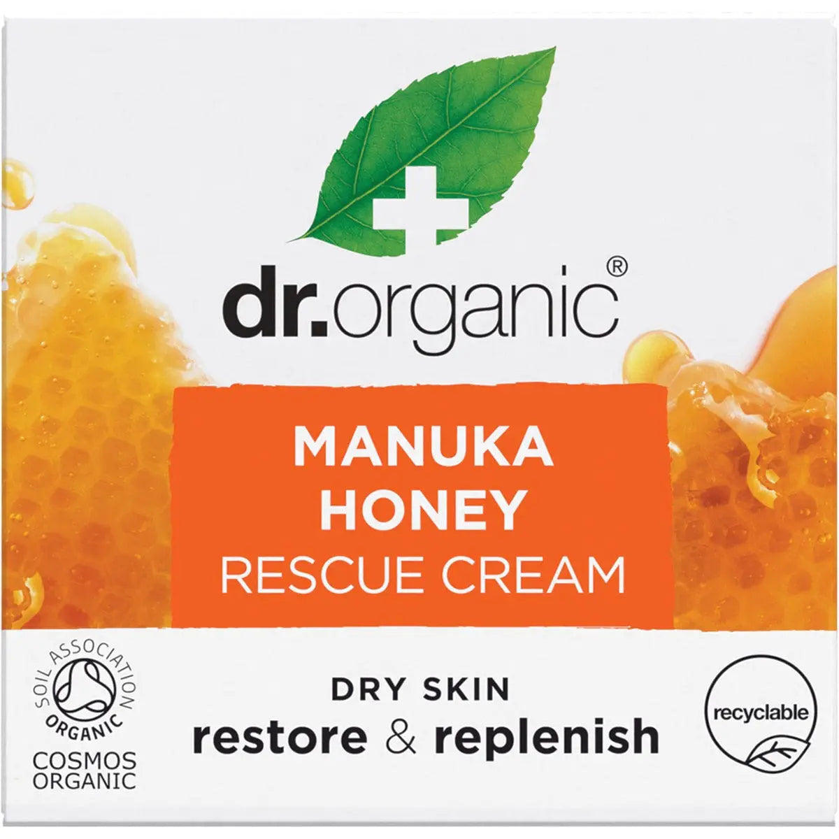 DR ORGANIC Rescue Cream Organic Manuka Honey 50ml DR ORGANIC