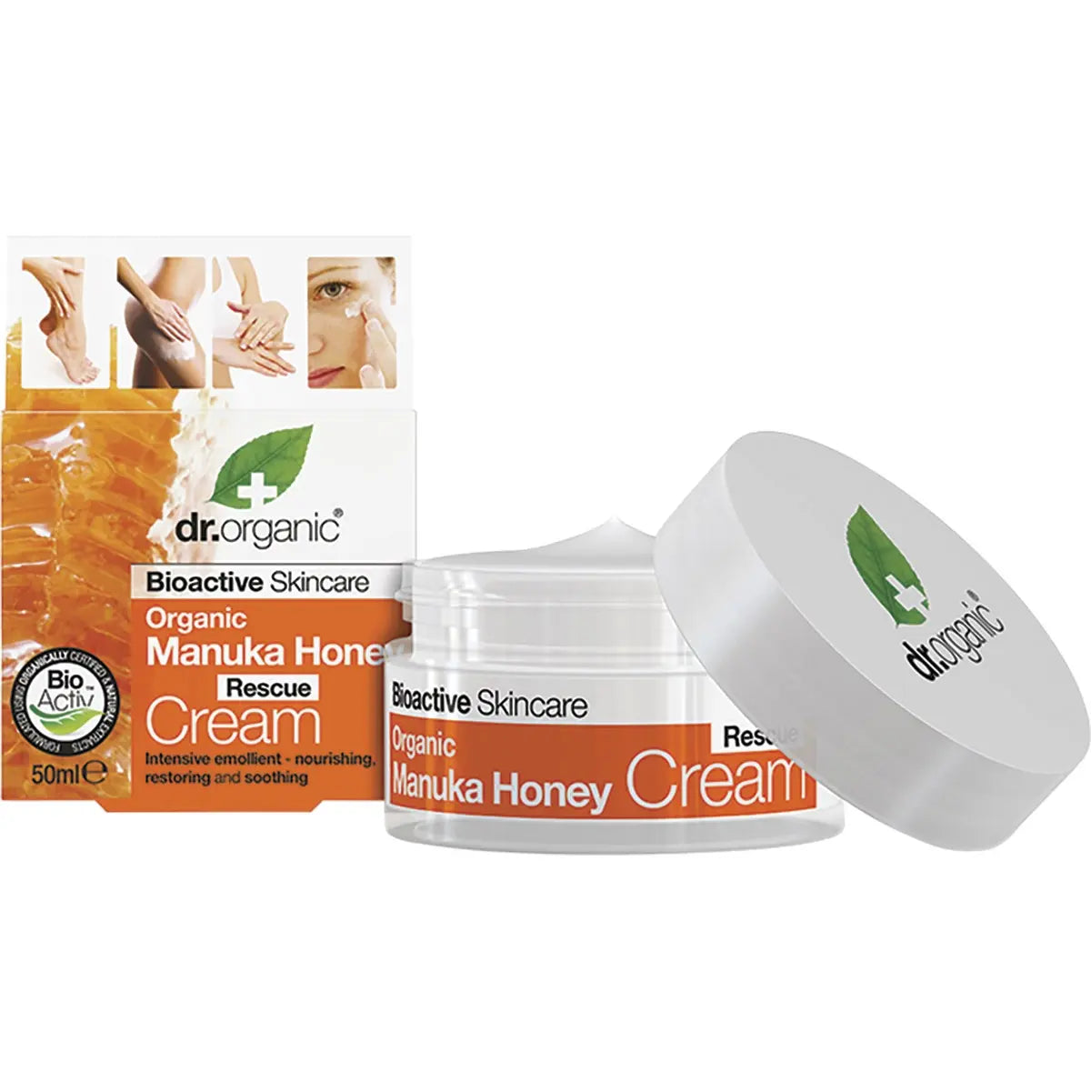 DR ORGANIC Rescue Cream Organic Manuka Honey 50ml DR ORGANIC