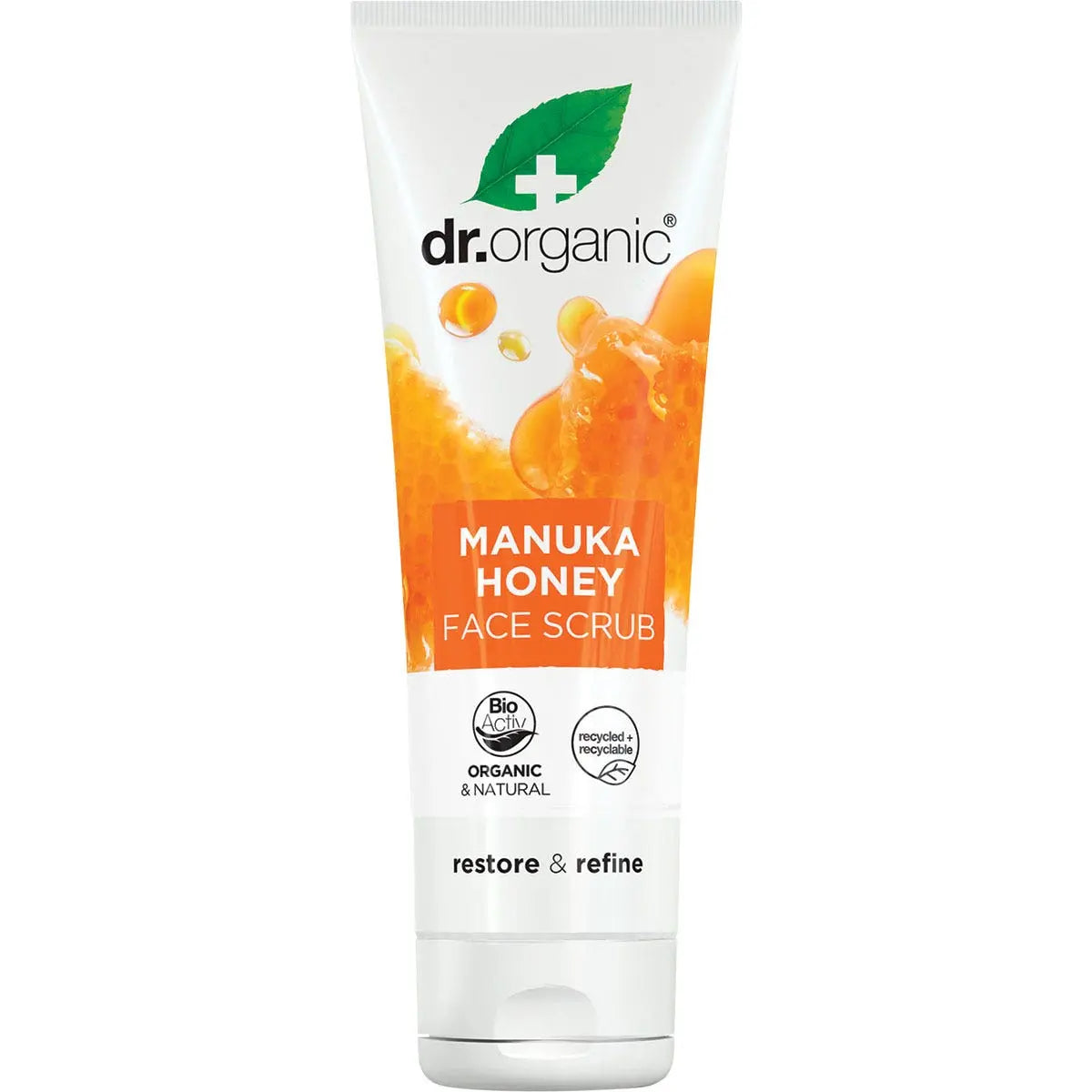 DR ORGANIC Face Scrub Organic Manuka Honey 125ml DR ORGANIC