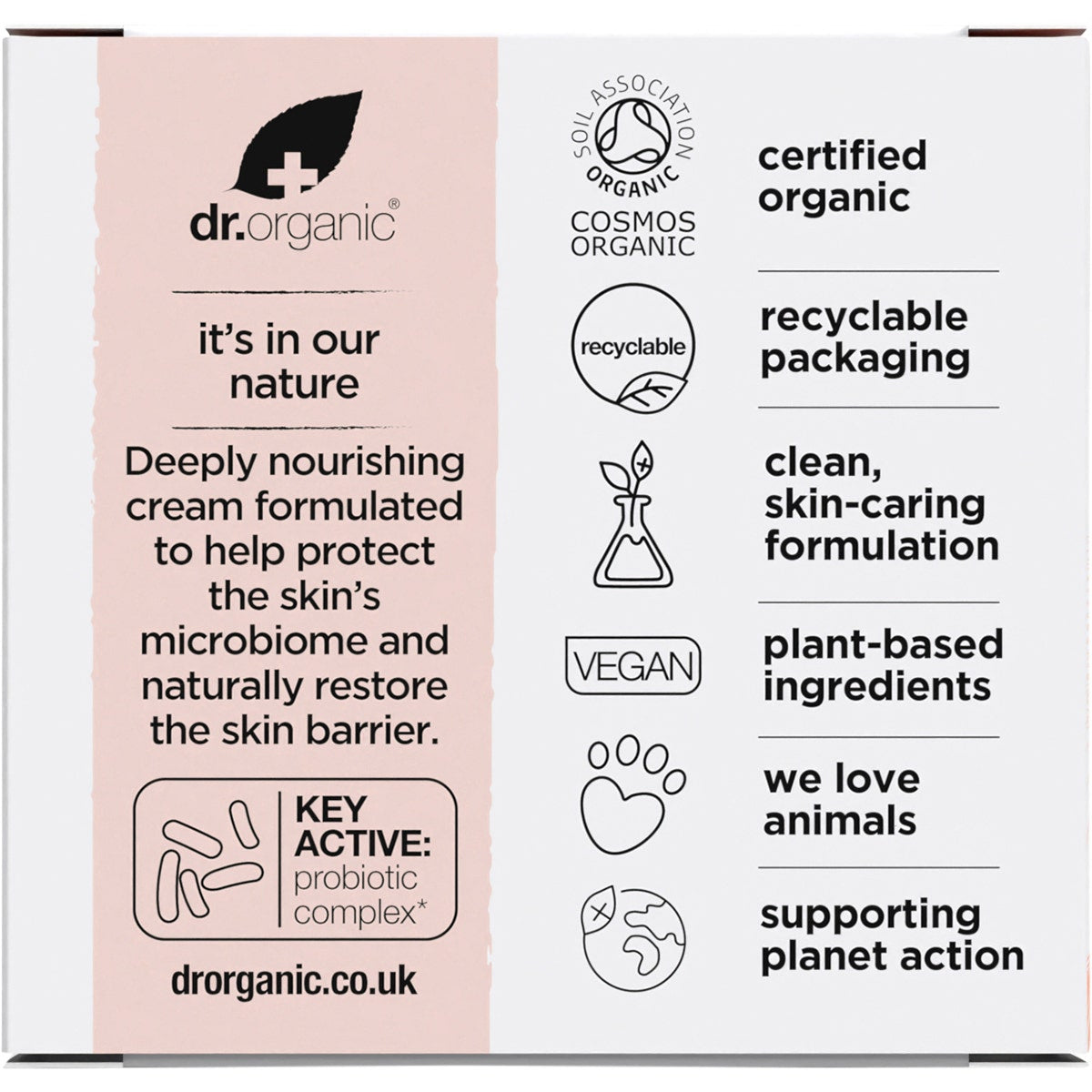 Dr Organic Skin Calm Probiotic Concentrated Cream 50ml - Cutprice Online