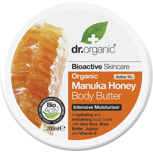 DR ORGANIC Body Butter Organic Manuka Honey 200ml DR ORGANIC
