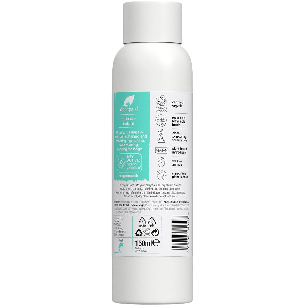 Dr Organic Baby Massage Oil With Calendula 150ml - Cutprice Online