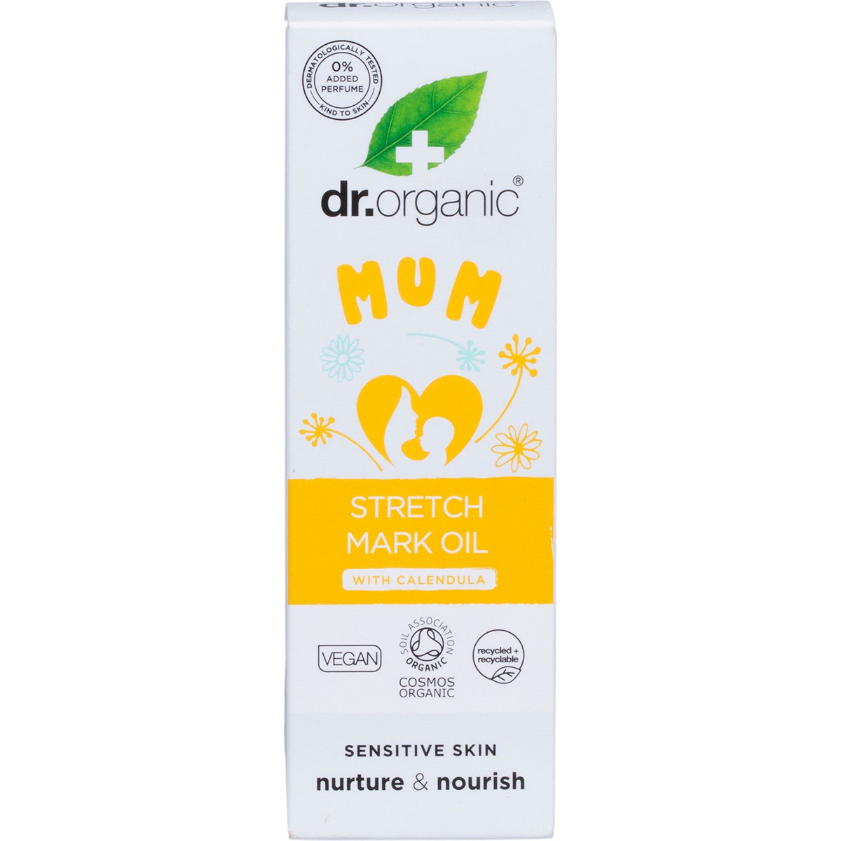 Dr Organic Mum Stretch Mark Oil With Calendula 100ml - Cutprice Online