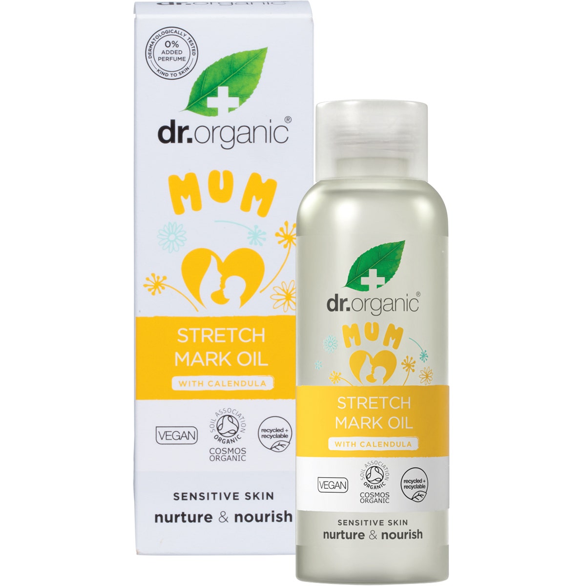 Dr Organic Mum Stretch Mark Oil With Calendula 100ml - Cutprice Online