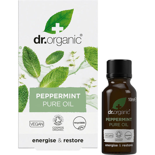 Dr Organic Peppermint Oil 100% Pure 10ml - Cutprice Online