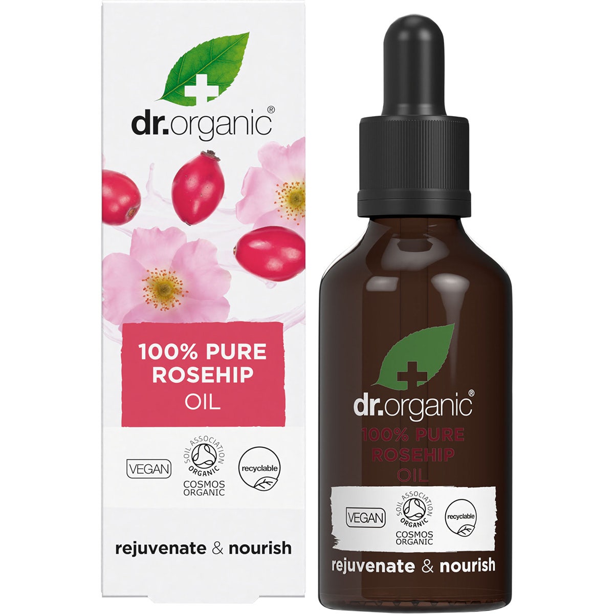 Dr Organic Rosehip Oil 100% Pure 50ml - Cutprice Online