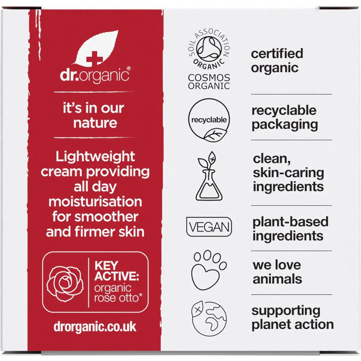 DR ORGANIC Day Cream Organic Rose Otto 50ml DR ORGANIC