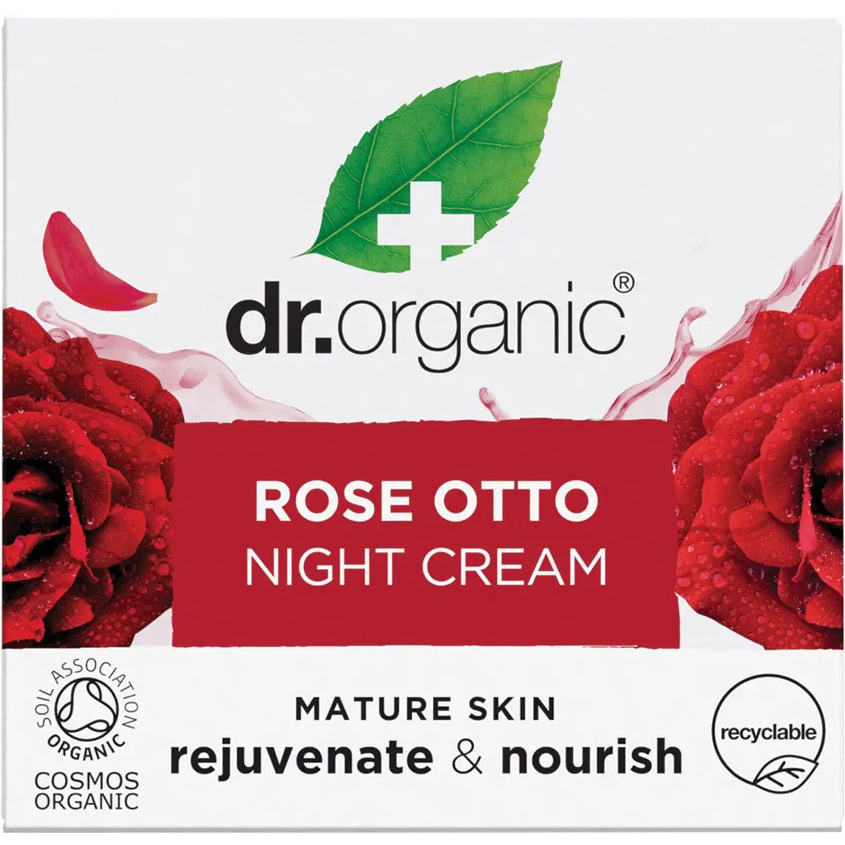 DR ORGANIC Night Cream Organic Rose Otto 50ml DR ORGANIC