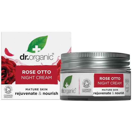 DR ORGANIC Night Cream Organic Rose Otto 50ml DR ORGANIC