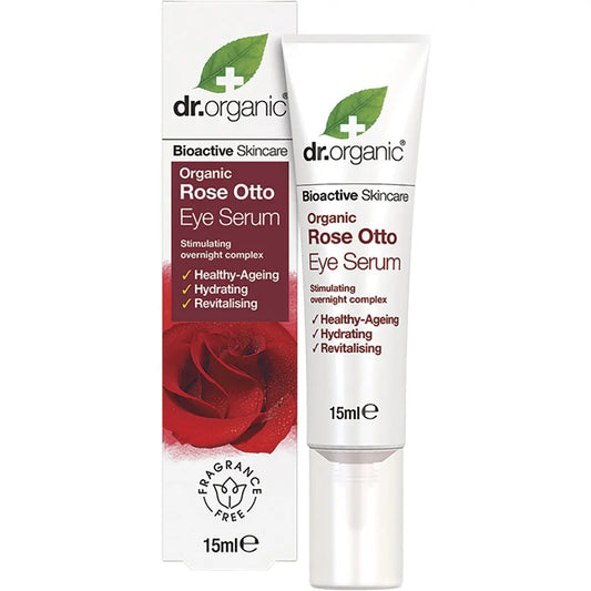 DR ORGANIC Eye Serum Organic Rose Otto 15ml DR ORGANIC