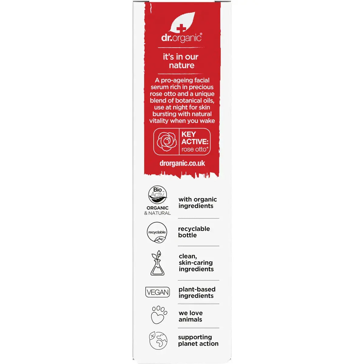 DR ORGANIC Facial Serum Organic Rose Otto 30ml DR ORGANIC