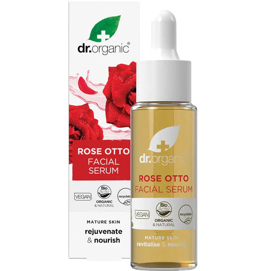 DR ORGANIC Facial Serum Organic Rose Otto 30ml DR ORGANIC