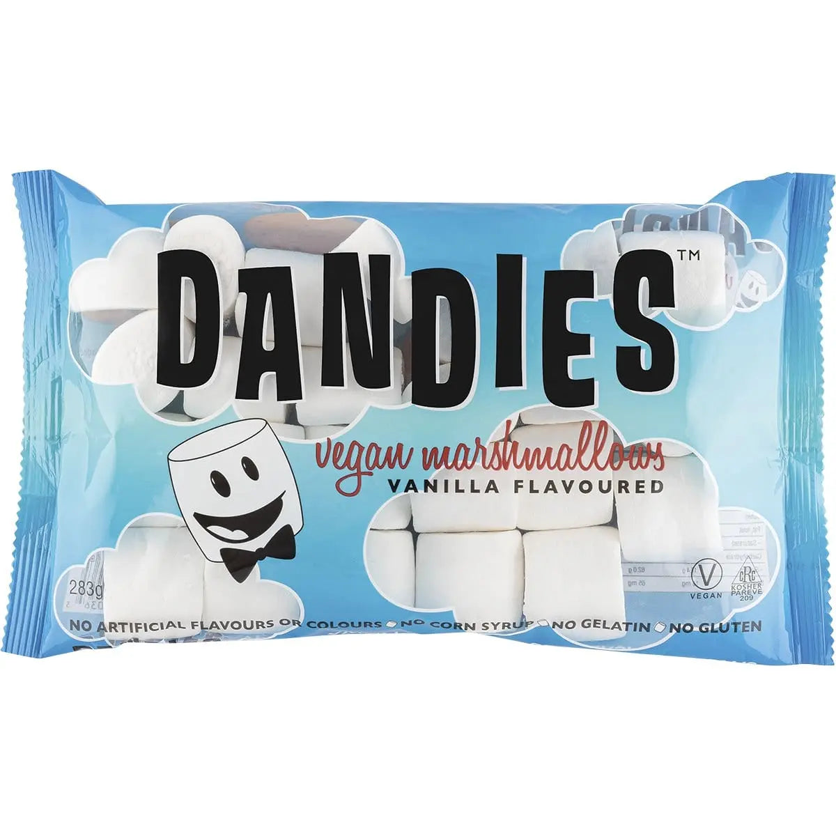 DANDIES Vegan Vanilla Marshmallows Regular Size 283g DANDIES