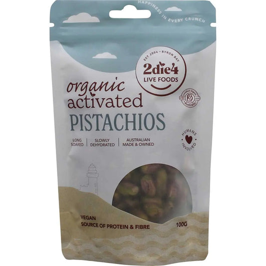 2die4 Live Foods Organic Activated Pistachios 100g 2DIE4 LIVE FOODS