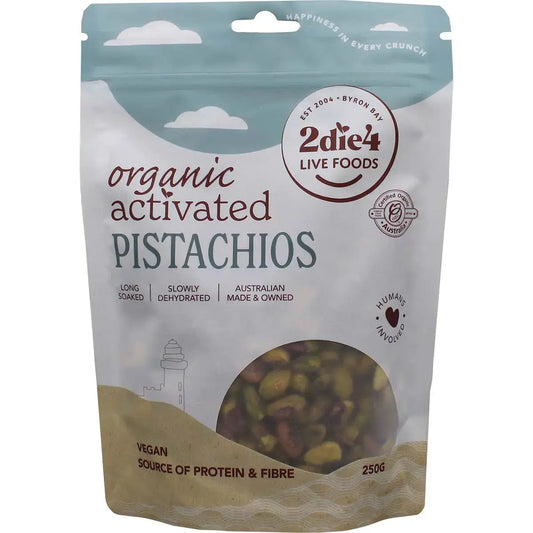 2die4 Live Foods Organic Activated Pistachios 250g 2DIE4 LIVE FOODS