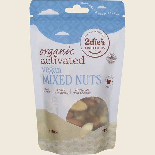 2die4 Live Foods Organic Activated Mixed Nuts Vegan 120g 2DIE4 LIVE FOODS