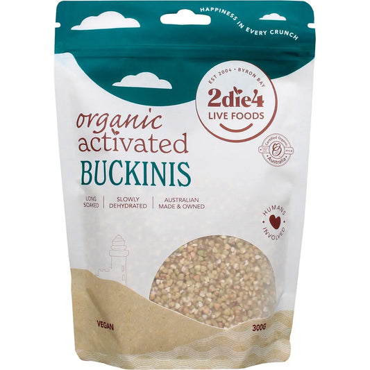 2die4 Live Foods Organic Activated Buckwheat 300g 2DIE4 LIVE FOODS