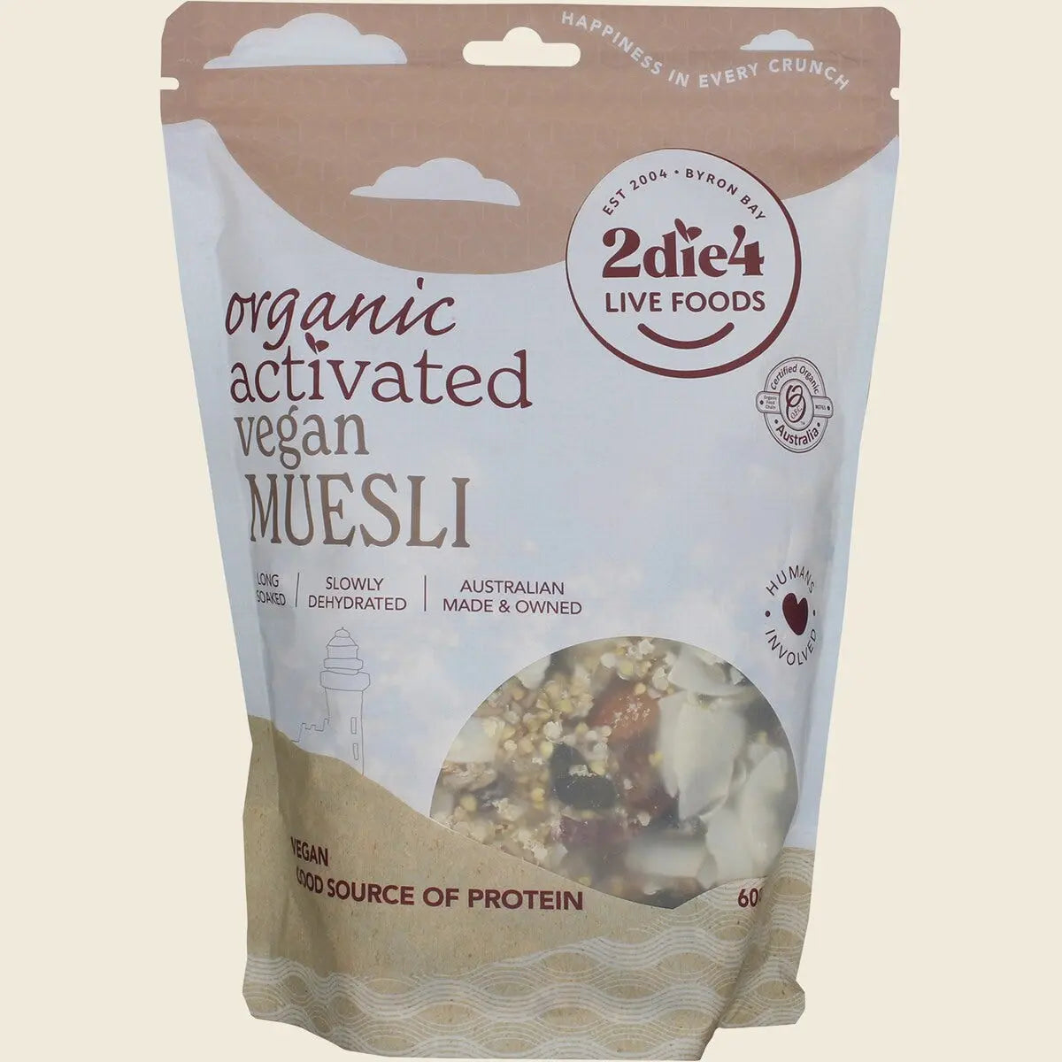 2die4 Live Foods Organic Activated Muesli 600g 2DIE4 LIVE FOODS