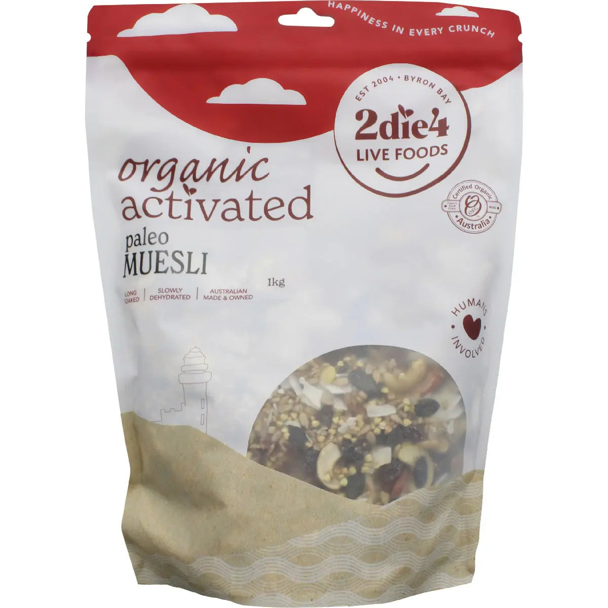 2die4 Live Foods Organic Activated Paleo Muesli 1kg 2DIE4 LIVE FOODS