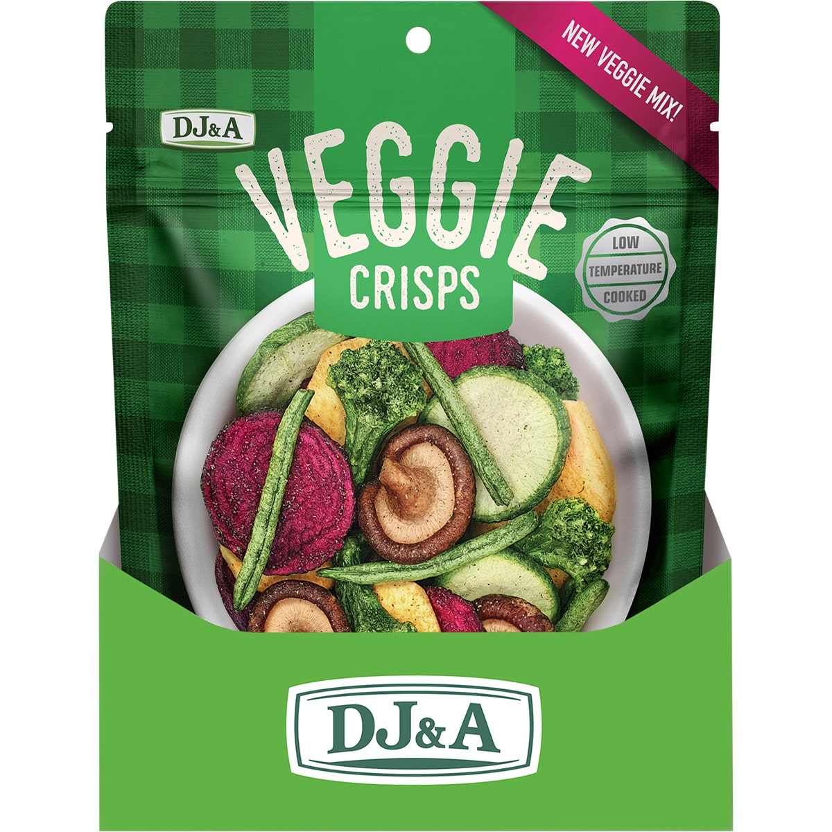 DJ&A Veggie Crisps Original 9x90g - Cutprice Online