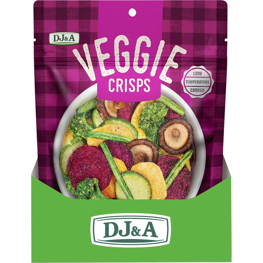 DJ&A Veggie Crisps Sea Salt & Vinegar 9x90g - Cutprice Online