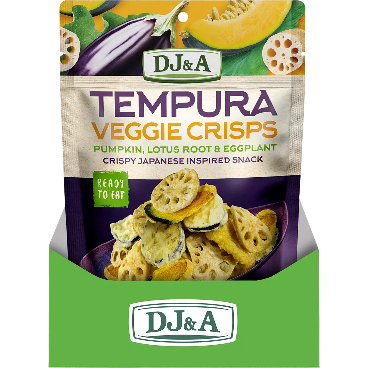DJ&A Tempura Veggie Crisps 9x70g - Cutprice Online