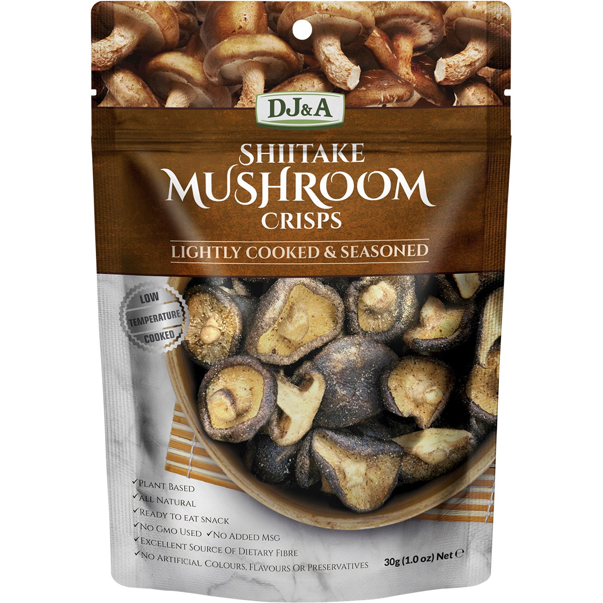DJ&A Shiitake Mushroom Crisps 12x30g - Cutprice Online
