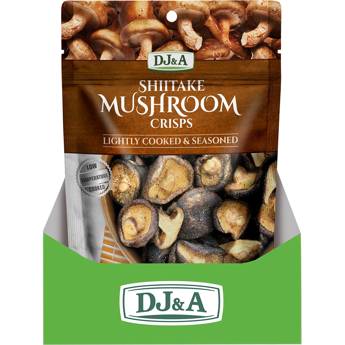 DJ&A Shiitake Mushroom Crisps 12x30g - Cutprice Online