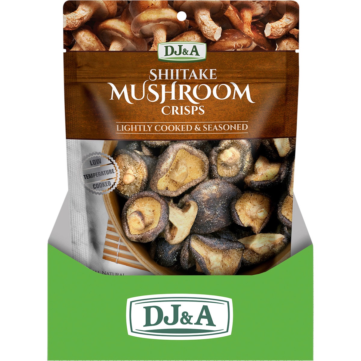 DJ&A Shiitake Mushroom Crisps 9x65g - Cutprice Online