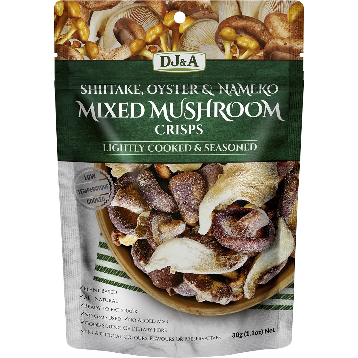 DJ&A Mixed Mushroom Crisps 12x30g - Cutprice Online