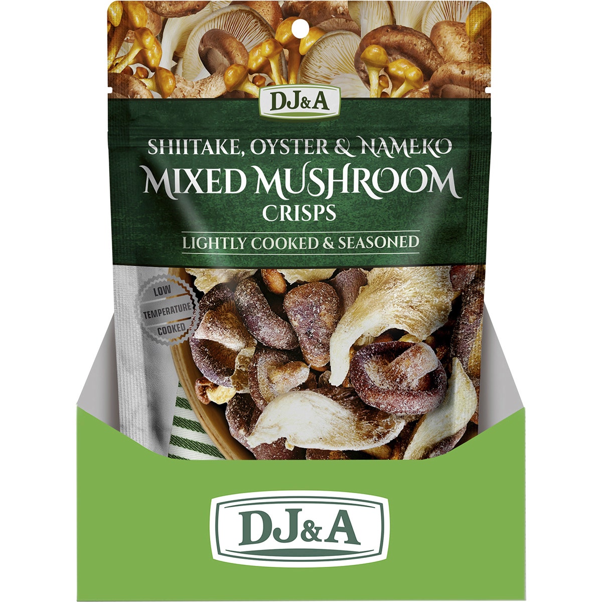 DJ&A Mixed Mushroom Crisps 12x30g - Cutprice Online