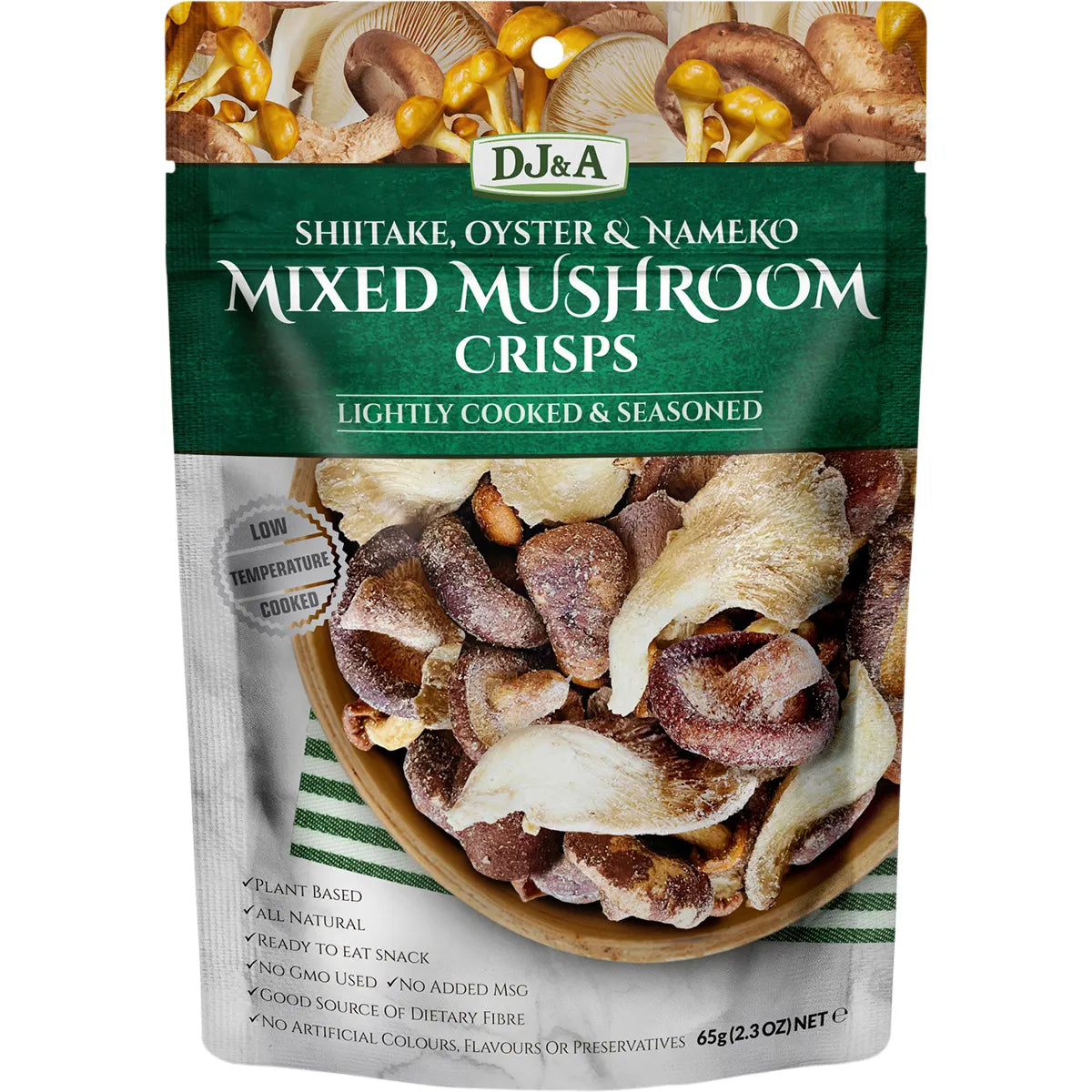 DJ&A Mixed Mushroom Crisps 9x65g - Cutprice Online