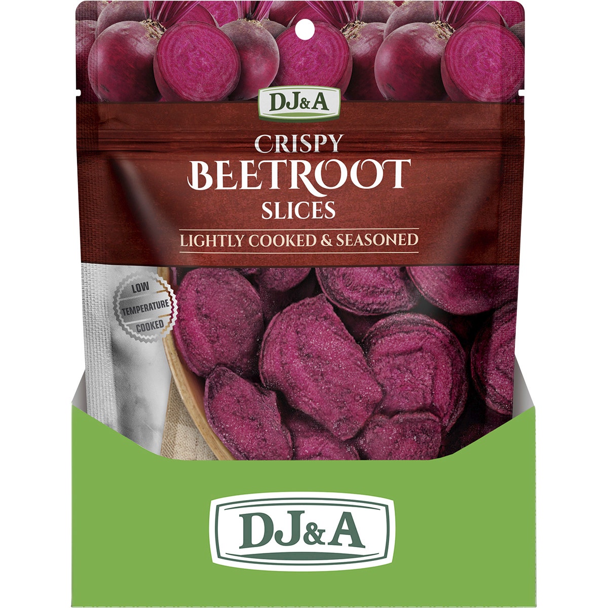 DJ&A Crispy Beetroot Slices 10x35g - Cutprice Online