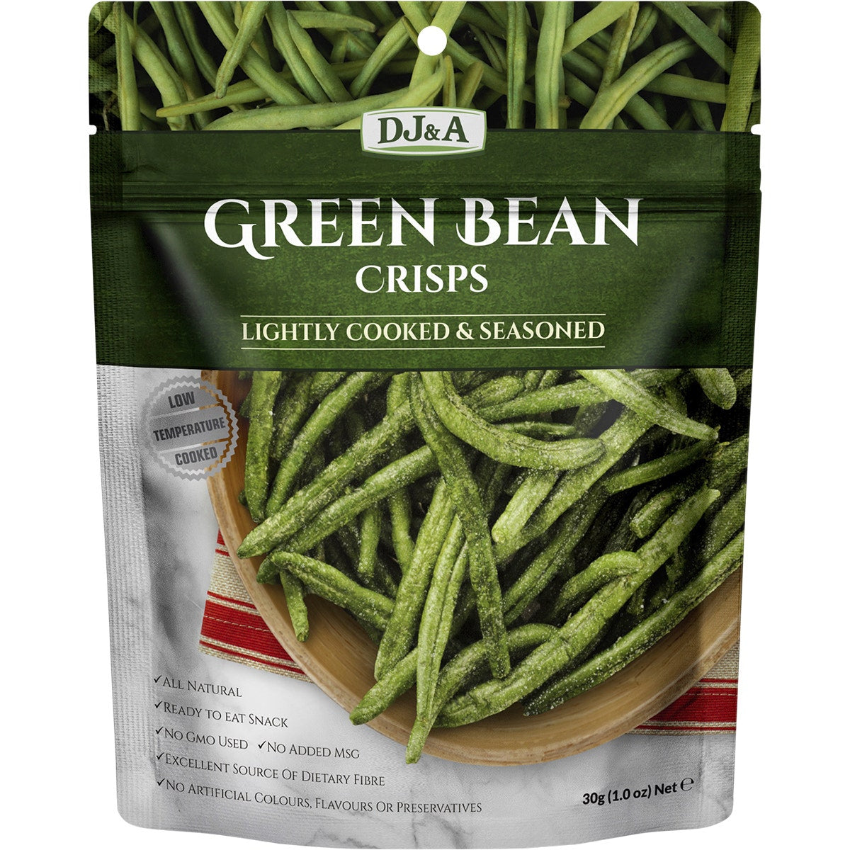 DJ&A Green Bean Crisps 10x30g - Cutprice Online