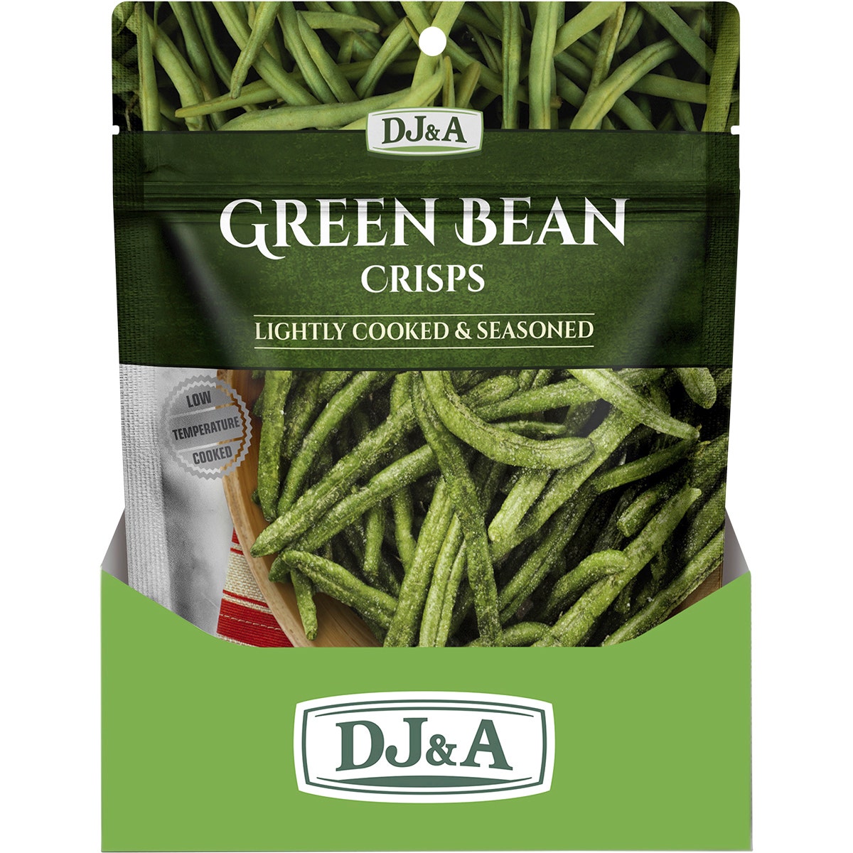 DJ&A Green Bean Crisps 10x30g - Cutprice Online