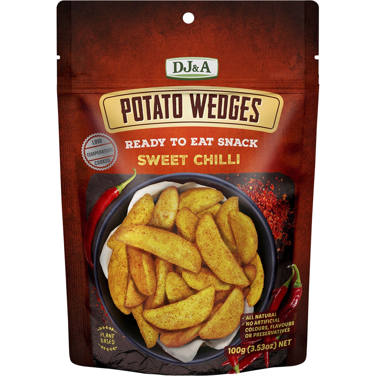DJ&A Potato Wedges Sweet Chilli 9x100g - Cutprice Online