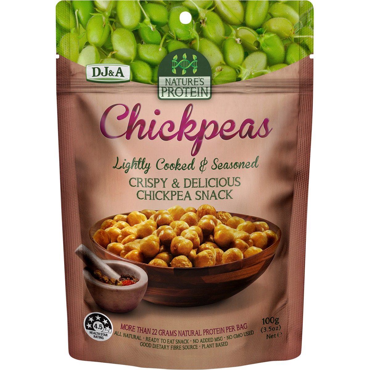 DJ&A Nature's Protein Chickpeas 12x100g - Cutprice Online