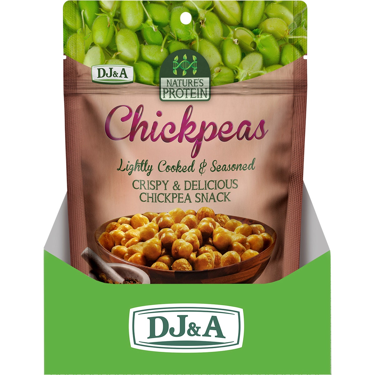 DJ&A Nature's Protein Chickpeas 12x100g - Cutprice Online