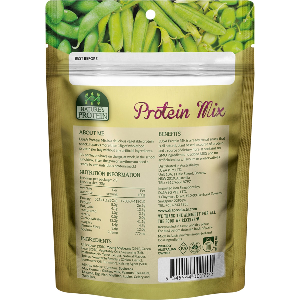 DJ&A Nature's Protein Mix 12x70g - Cutprice Online