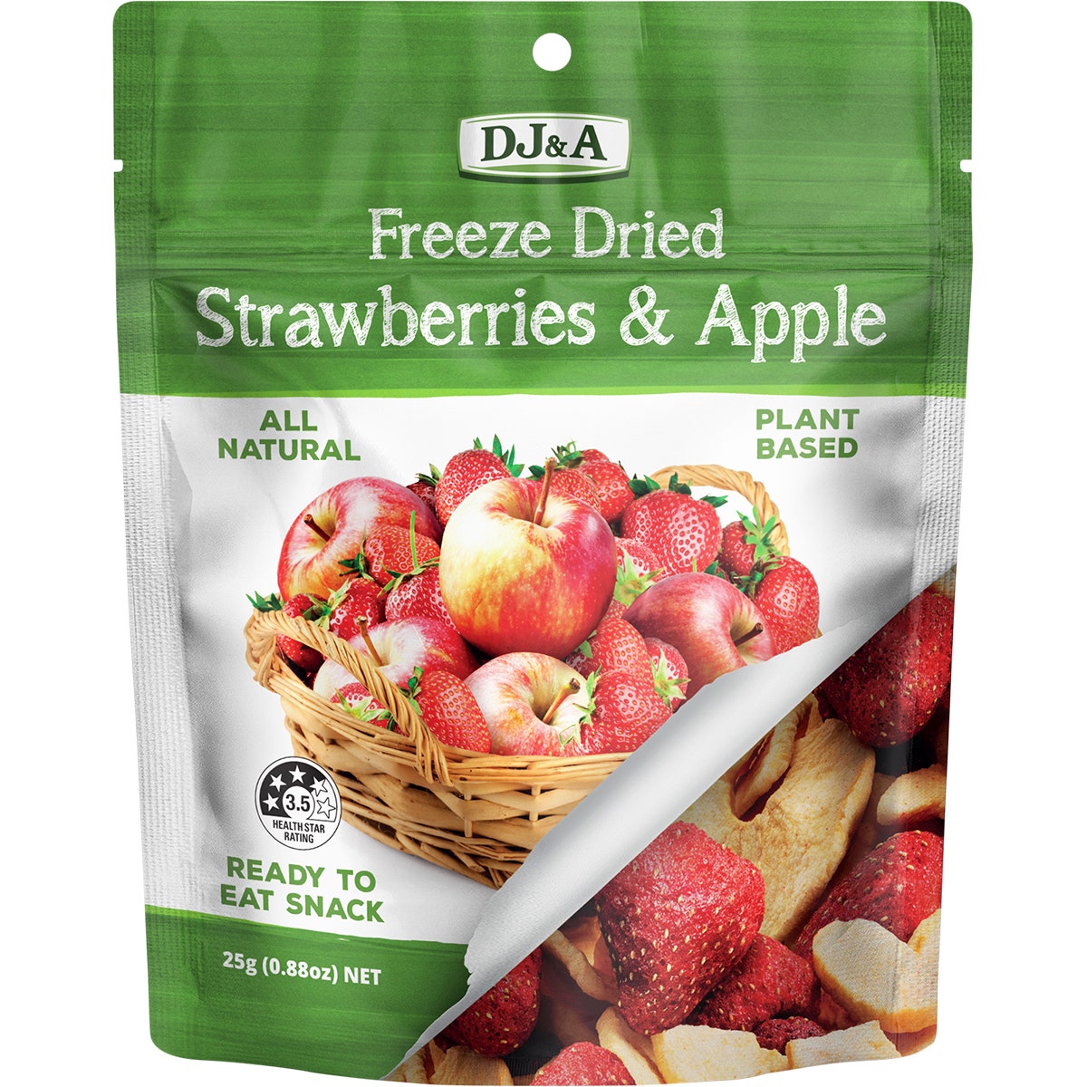 DJ&A Freeze Dried Strawberries & Apple 10x25g - Cutprice Online